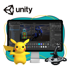 Мир игр на Unity 2D на популярном движке + AI-помощники - КИБЕРшкола программирования для детей, компьютерные курсы для школьников, начинающих и подростков - KIBERone г. Березники