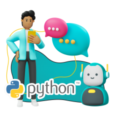 Умный чат-бот на Python - КИБЕРшкола программирования для детей, компьютерные курсы для школьников, начинающих и подростков - KIBERone г. Березники